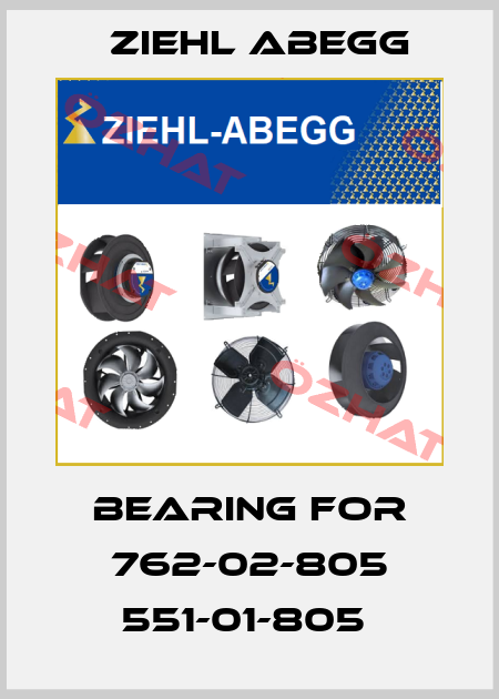 Bearing for 762-02-805 551-01-805  Ziehl Abegg