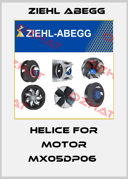 HELICE FOR MOTOR MX05DP06  Ziehl Abegg