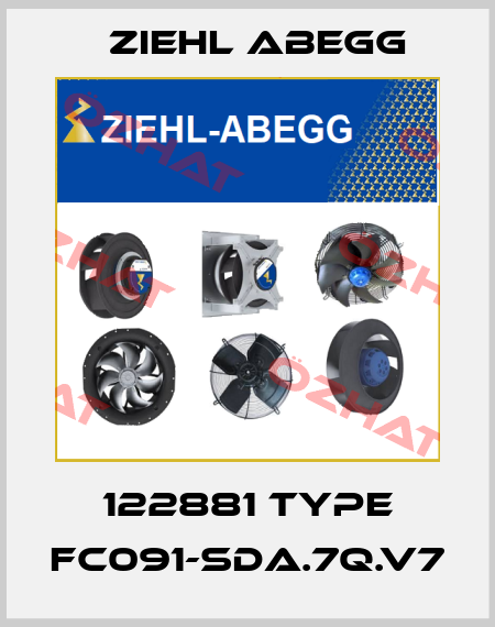 122881 Type FC091-SDA.7Q.V7 Ziehl Abegg