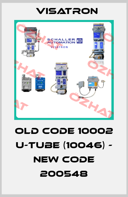 old code 10002 U-tube (10046) - new code 200548 Visatron