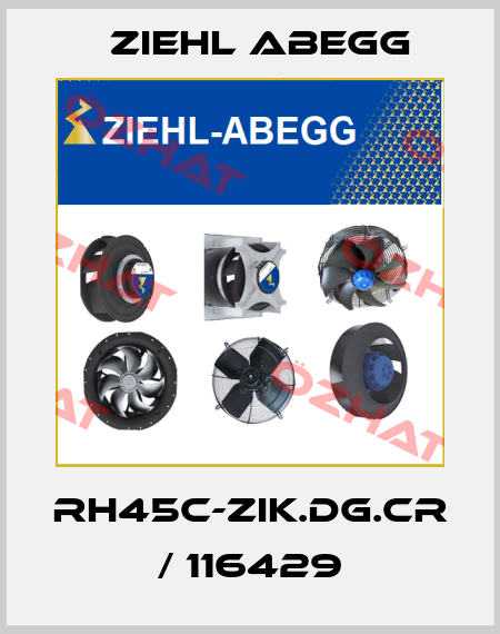 RH45C-ZIK.DG.CR / 116429 Ziehl Abegg