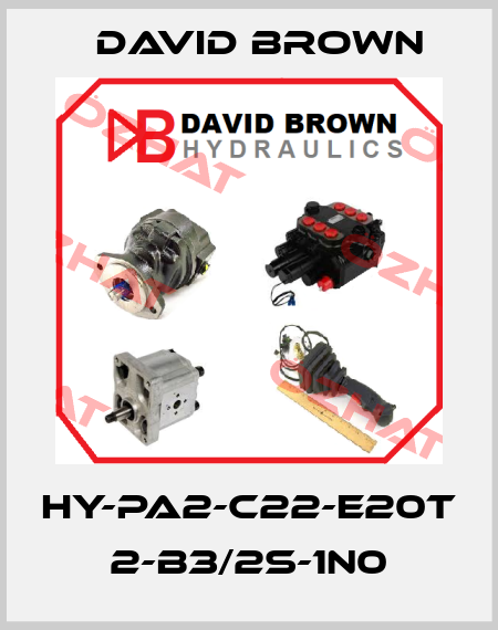 HY-PA2-C22-E20T 2-B3/2S-1N0 David Brown