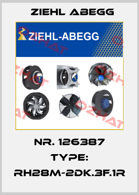 Nr. 126387 Type: RH28M-2DK.3F.1R Ziehl Abegg
