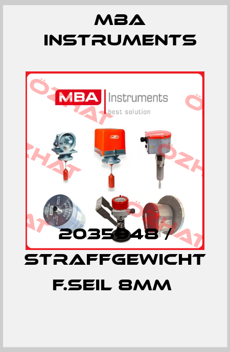 2035948 / STRAFFGEWICHT F.SEIL 8MM  MBA Instruments
