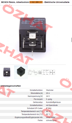 0 332 209 211 Bosch