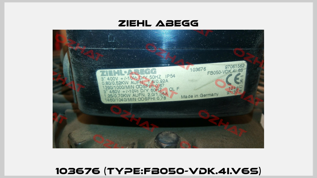 103676 (Type:FB050-VDK.4I.V6S) Ziehl Abegg