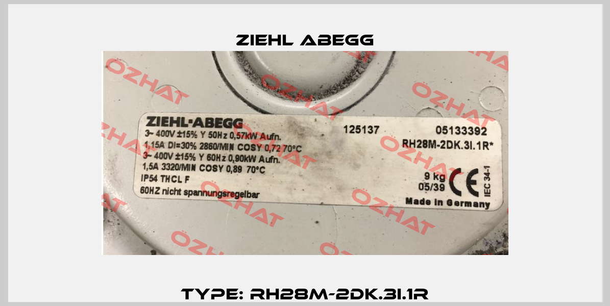 Type: RH28M-2DK.3I.1R Ziehl Abegg