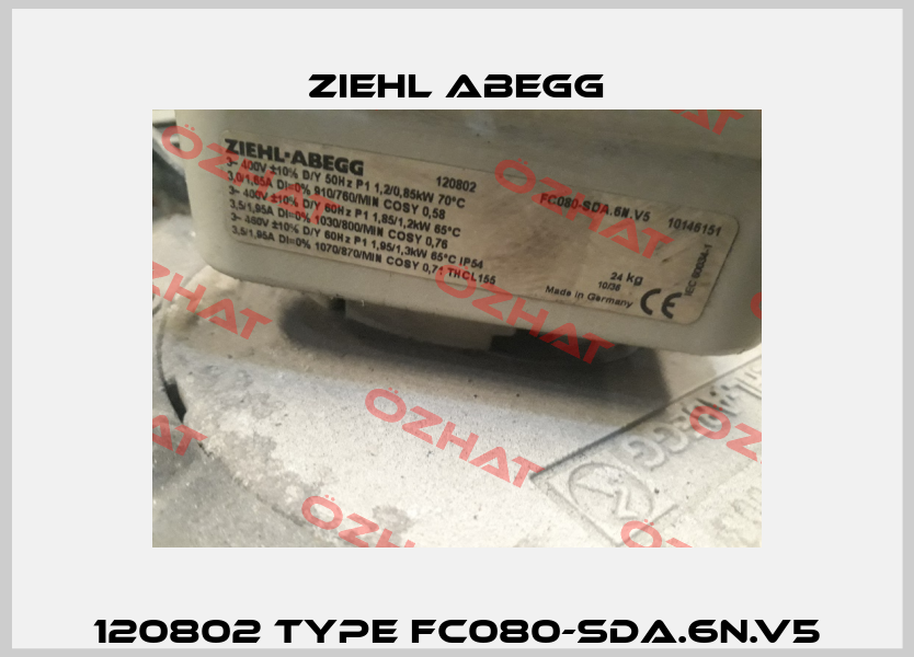 120802 Type FC080-SDA.6N.V5 Ziehl Abegg