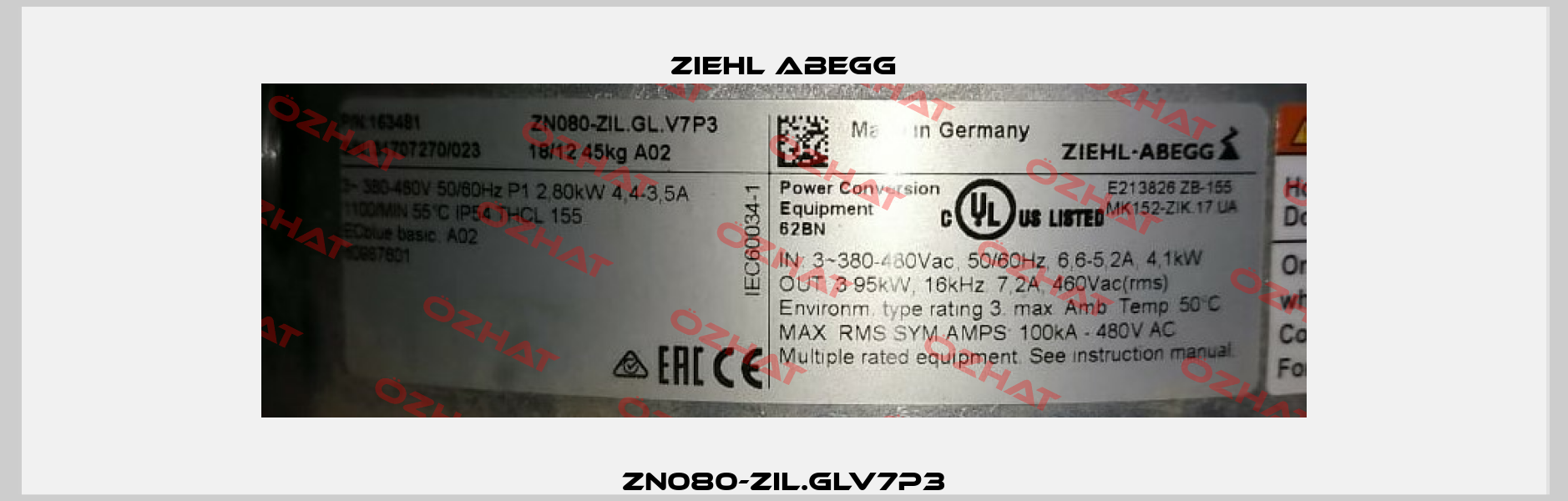 ZN080-ZIL.GLV7P3 Ziehl Abegg