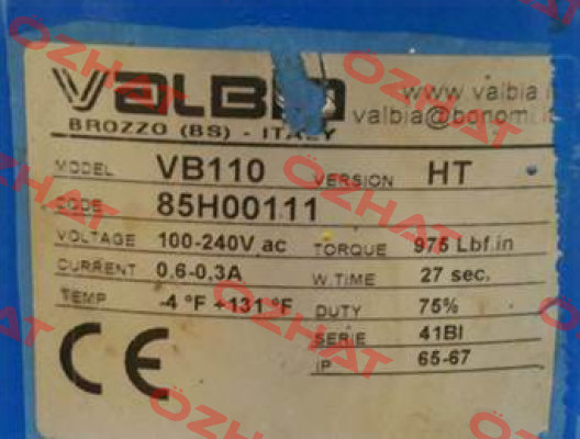 85H00111 Valbia