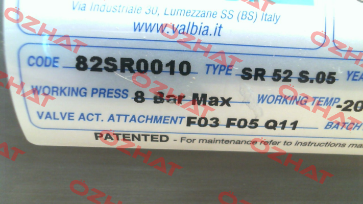 82SR0010 / SR52 Valbia