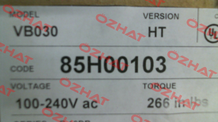 85H00103 VB030 HT Valbia