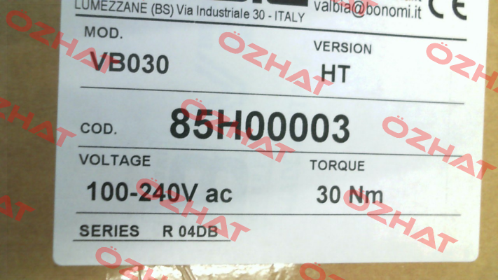 VB030 85H00003 Valbia