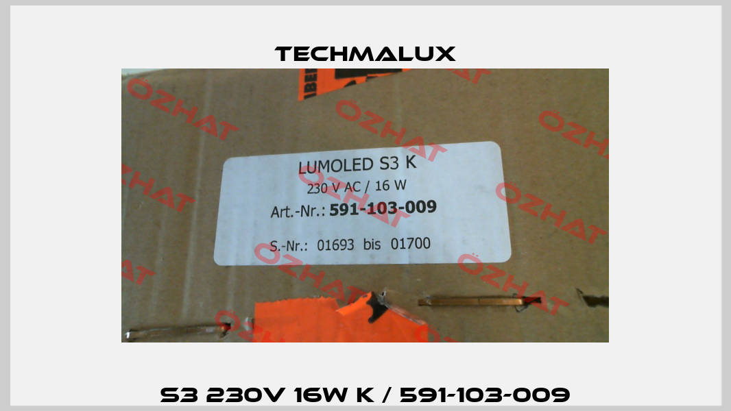 S3 230V 16W K / 591-103-009 Techmalux