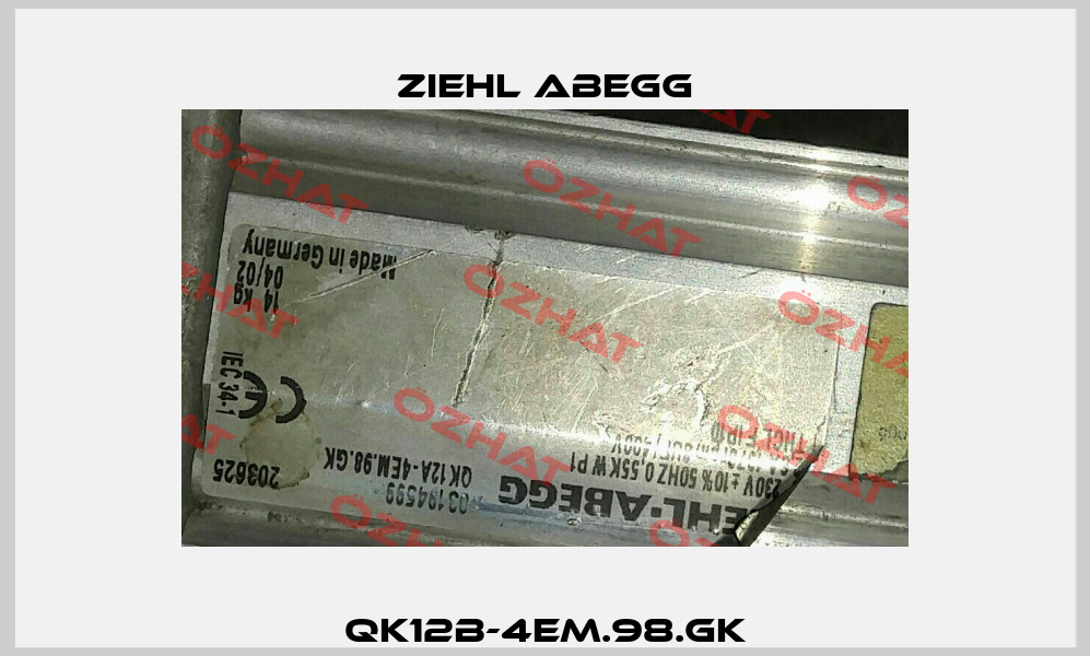 QK12B-4EM.98.GK Ziehl Abegg