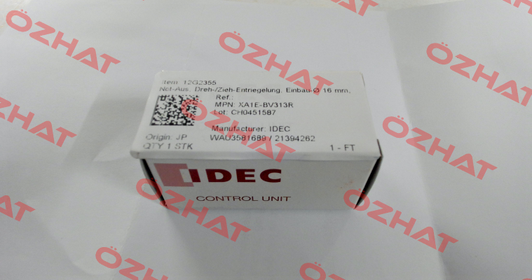 P/N: 207355 Type: XA1E-BV313R Idec