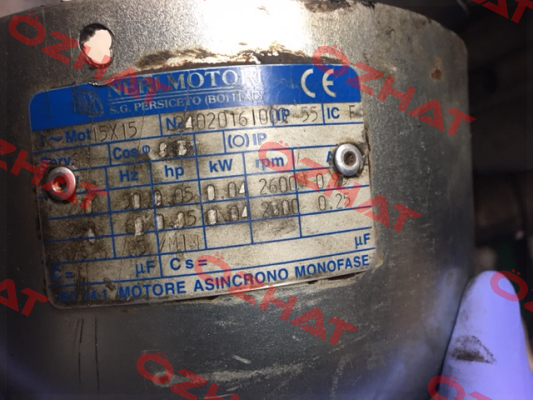 Mot 15x15  Neri Motori