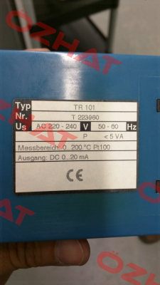 T223960 obsolete, replaced by TR122DA  Ziehl