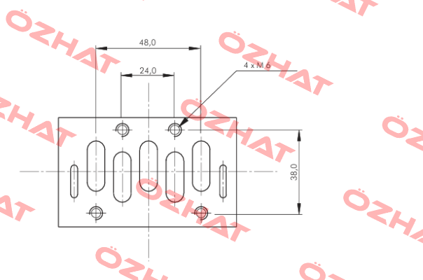 ISO valve (size 2), 5/2-way, pulse valve, 24 V DC Parker