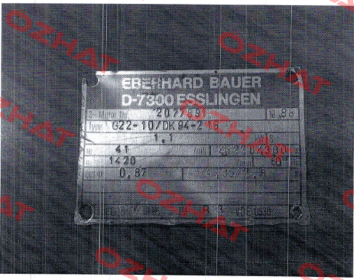2077891(G22-10/DK 94-216) Bauer