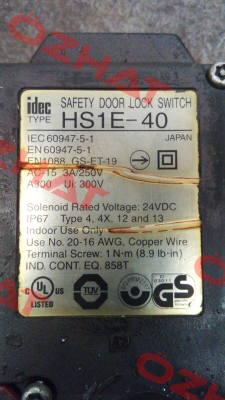 HS1E-40  Idec