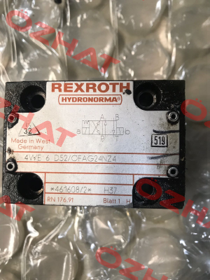 4WE 6 D52/OFAG24NZ4 obsolete/alternative P/N: R900916000 Type: 4WE 6 D6X/OFEG24NK4  Rexroth