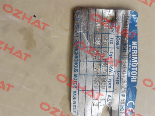 DP71C 03/015 4/8P B14 V400/50 Neri Motori