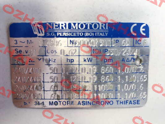 AT 63B 6 Neri Motori