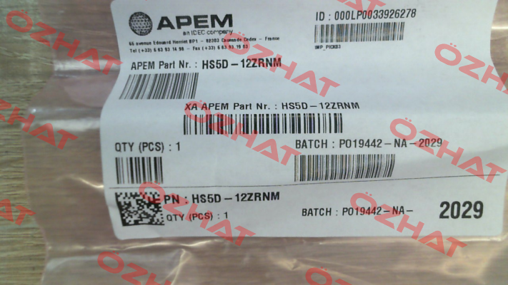 HS5D-12ZRNM Idec