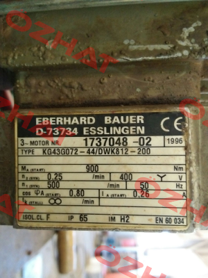 KG43G072-44/DWK812-200 Bauer