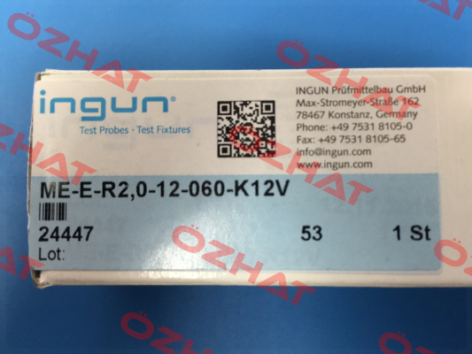ME-E-R2,0-12-060-K12V (24447) for 1.... 10 pcs Ingun