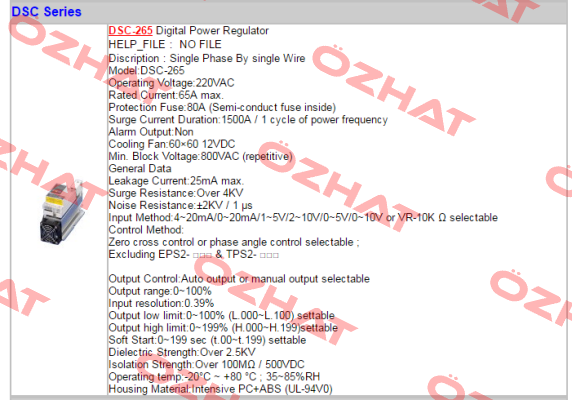 DSC-265 - (AC220V) Fotek