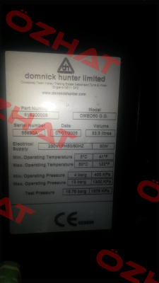 P/N: 616200006 Model: DMEO50 G.G.  Parker