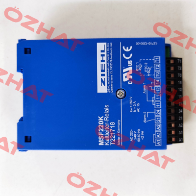 P/N: T221718 Type: MSF220K Ziehl
