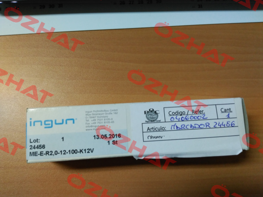 ME-E-R2,0-12-100-K12V Ingun