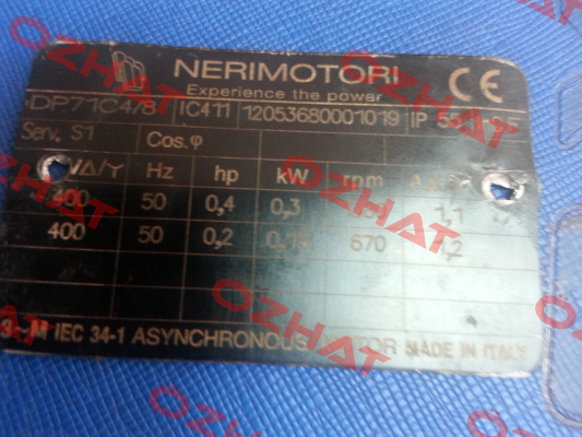 DP71C 4/8 P  Neri Motori