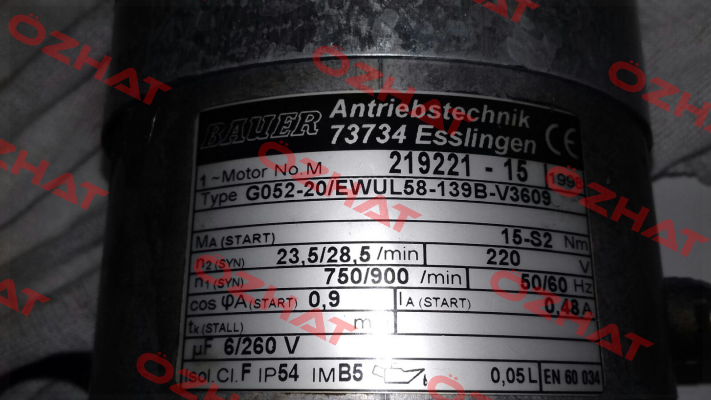 219221-15  OEM for Stoll   Bauer