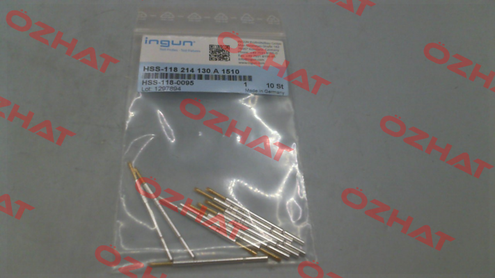 HSS-118 214 130 A 1510 Ingun
